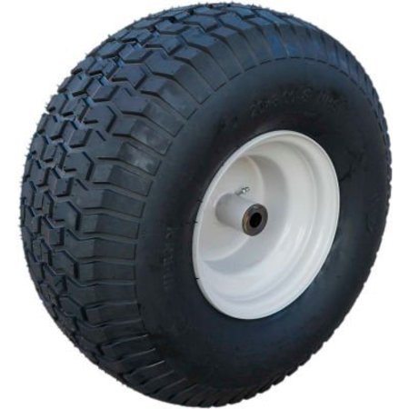 SUTONG TIRE RESOURCES Hi-Run Lawn/Garden Tire Assembly 20X8.00-8 2PLYSU12 Greyish WHT Solid WHL Zerk Metal Bushings 3/4"ID ASB1089